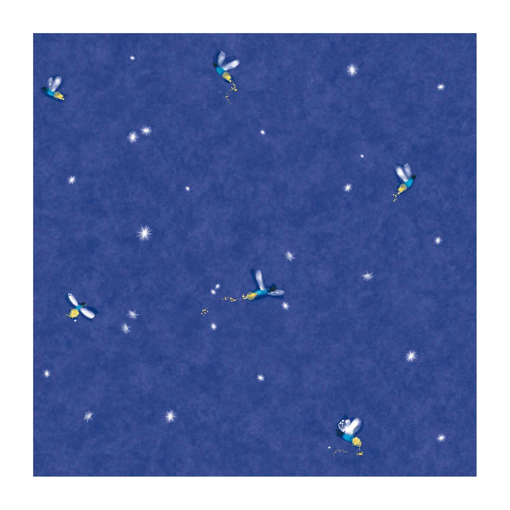 Papier peint Firefly York Bt2935 jaune tournesol et bleu