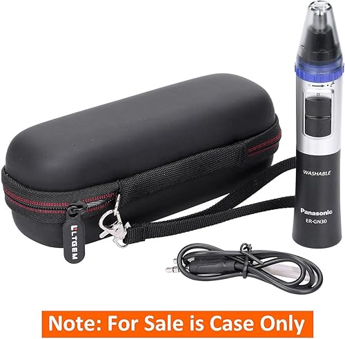 Miniatura 9 de LTGEM - Funda rígida de EVA para recortadora de vello de nariz Panasonic ER-GN30-K/ER-GN-30-H/ER-GN70-H / ER430K, sistema de limpieza de recortadora