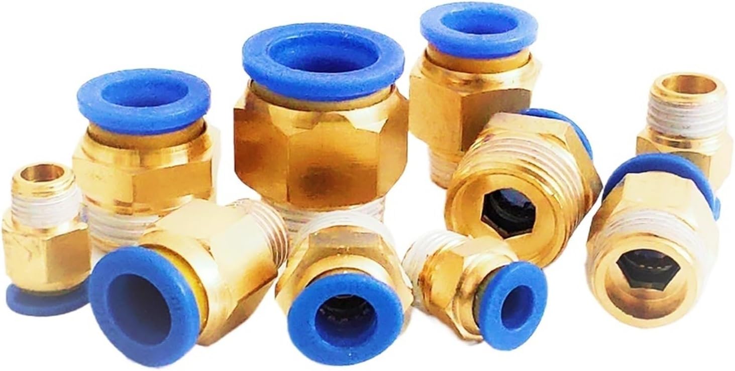 Pneumatic fittings PU 10mm 8mm 6mm 12mm 4mm air water Hose Tube Straight push-in Fittings Plastic Quick Connector tube(PC6-03,1pcs)