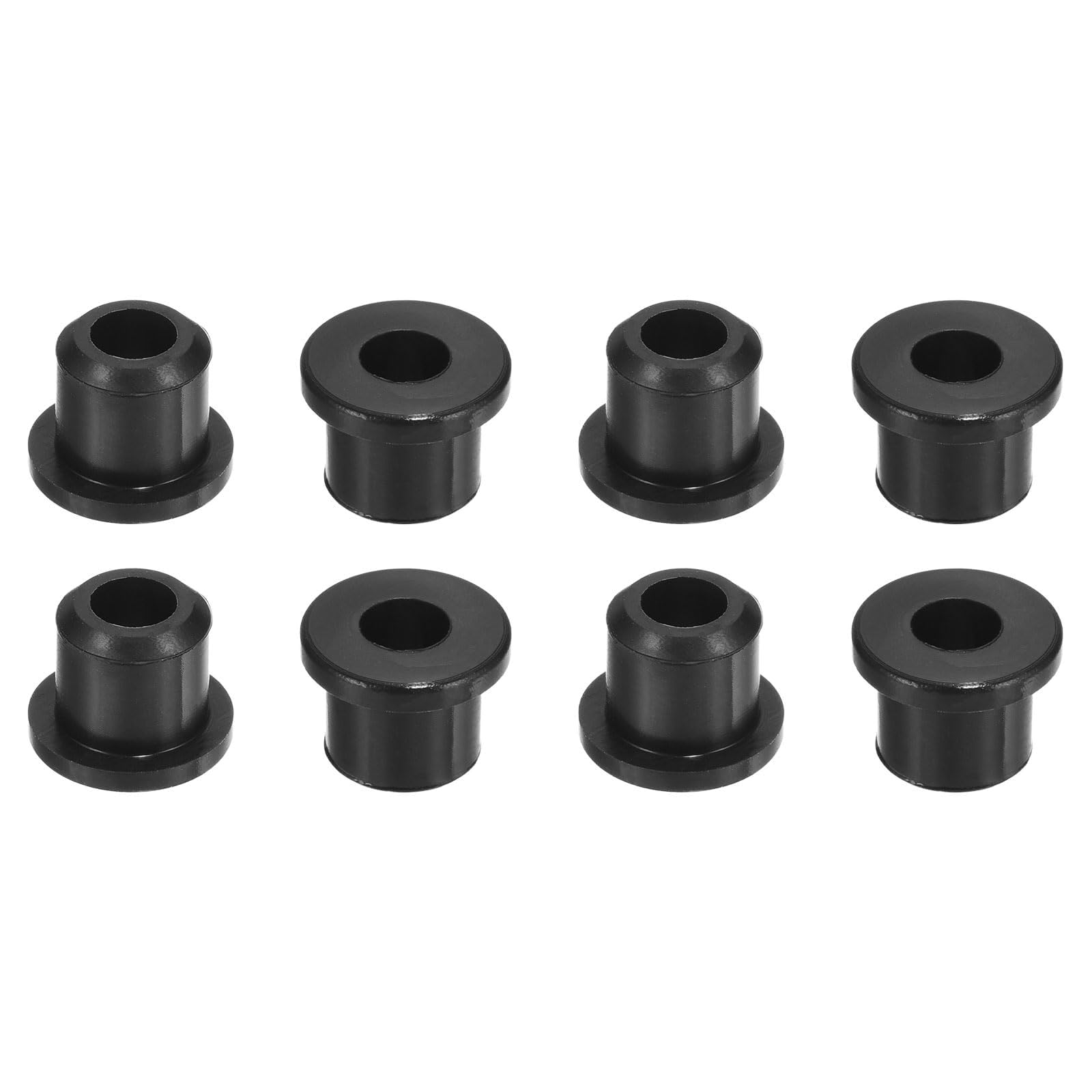 Unifizz 36Pcs Rubber Grommet 5/16"(8mm) Drill Hole, 3/16"(5mm) ID Hole Top Hat Grommet Black Silicone Hole Plug Gasket for Automotive, Machinery and Wiring Applications