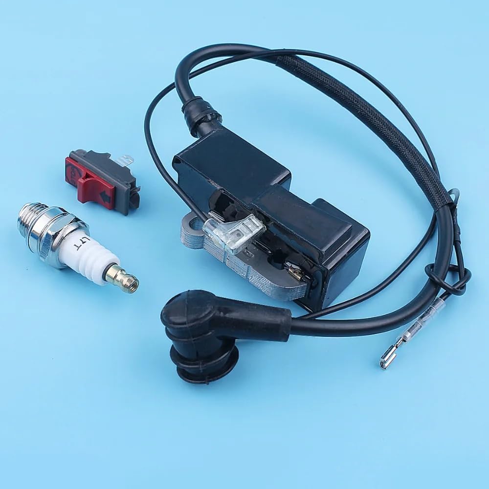 Kit de Enchufe de Interruptor de Parada de Emergencia de Bobina de Encendido Compatible con Motosierra CS2255, 2186, 2188, 2063, 2065, 2071, 2165, 2171, CS2135 y CS2138.