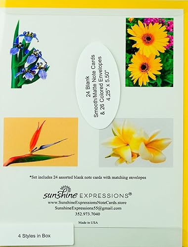 Miniatura 75 de Blooming Flowers – Orquídea Phalaenopsis – Tarjetas fotográficas de alta gama, pesadas y suaves, 8 con 10 sobres de colores, juego en caja