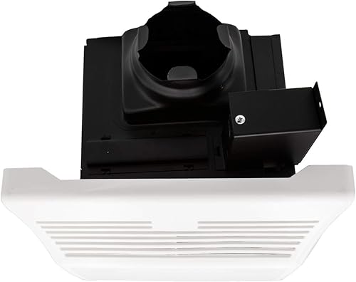 Miniatura 8 de Maxxima Luvoni - Ventilador de escape y ventilación de baño de 90 CFM con luz, funcionamiento silencioso sin ruido, ventilador montado en el techo