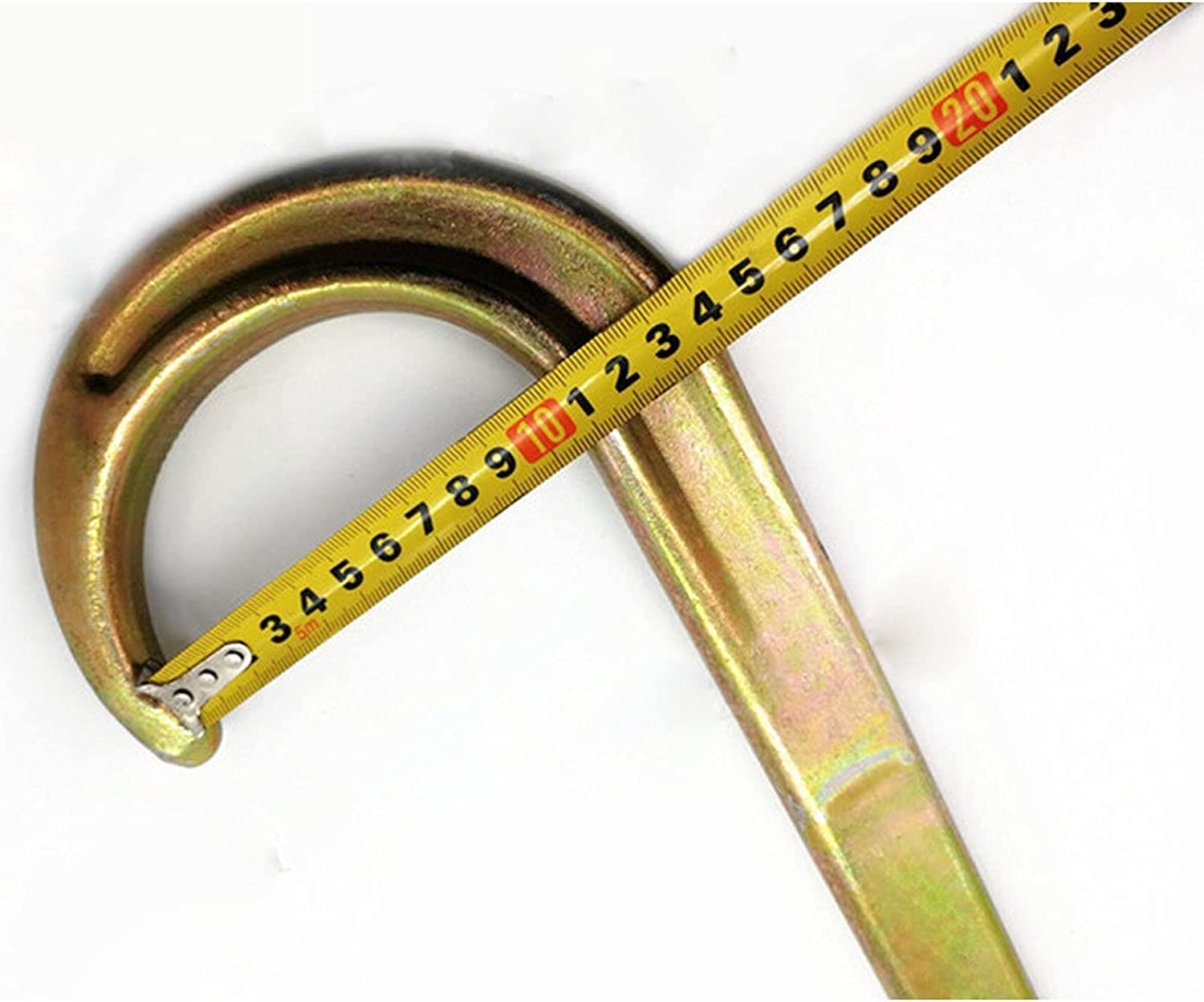 Obstáculos Gancho para Remolque de automóvil Tipo J Cadena Colgante Gancho Doble, Cuerda de Freno 5T Cadena de Transporte de Cuerda para Carro