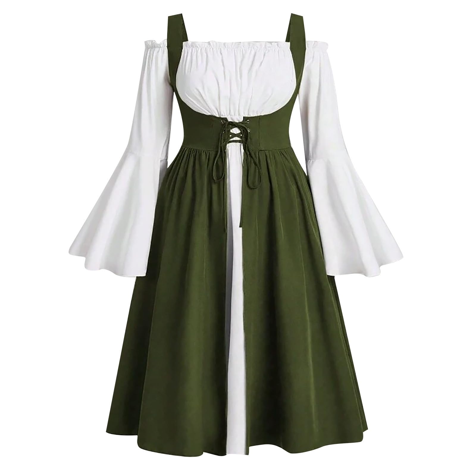 Robe Corset Médiévale Dos Lacé Ajustable Confort Grande Taille - 7