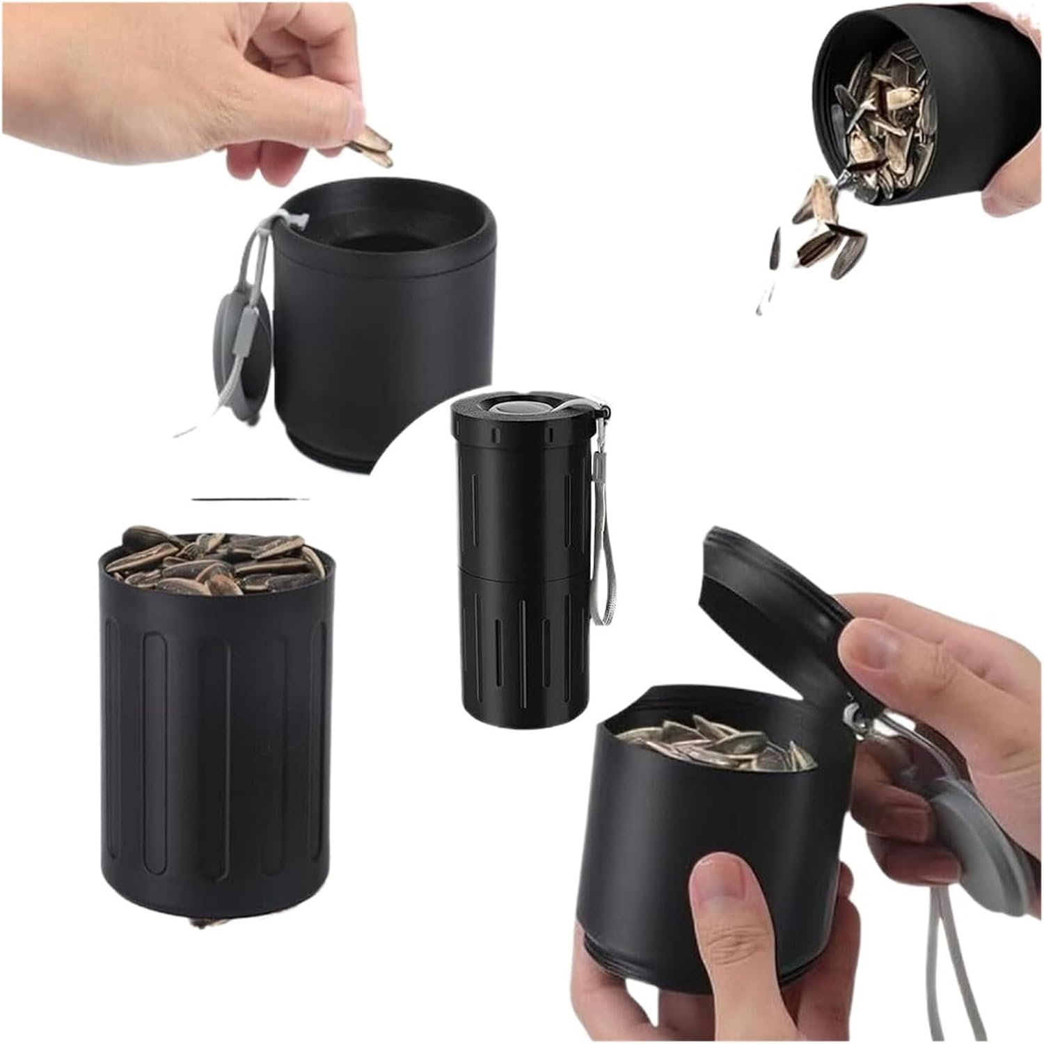 Portable Snack Cup Easy To Clean Nut Bowl Cup Snack Storage Cup Compact For Leisure In-Car Snack Time(White)