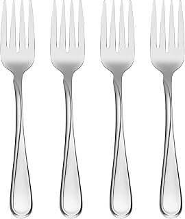 Oneida Flatware Flight Salad Forks 18/0 Silverware Set for 4, (4-Piece)