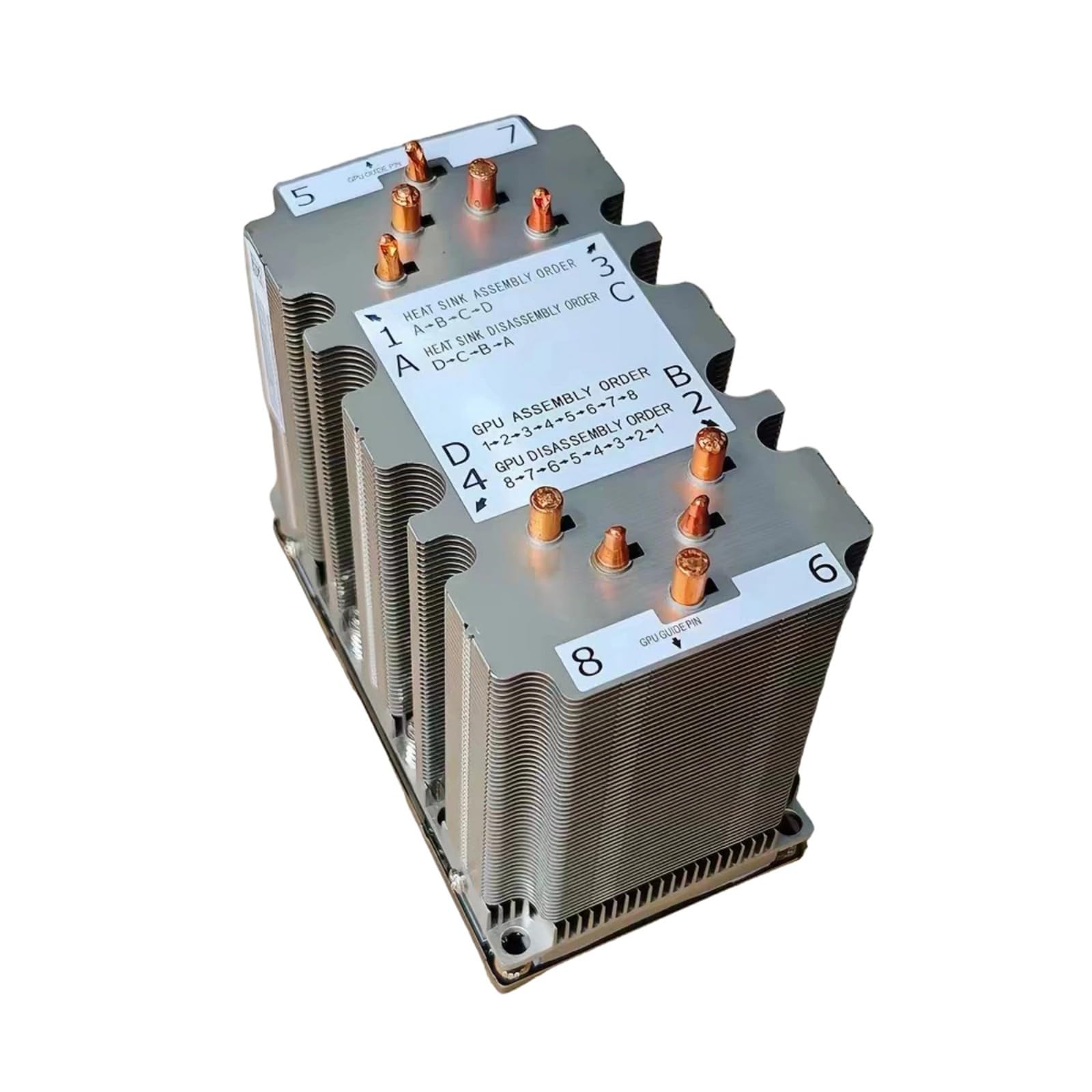 Dissipatore di calore GPU Parte di raffreddamento passivo pinna per V100