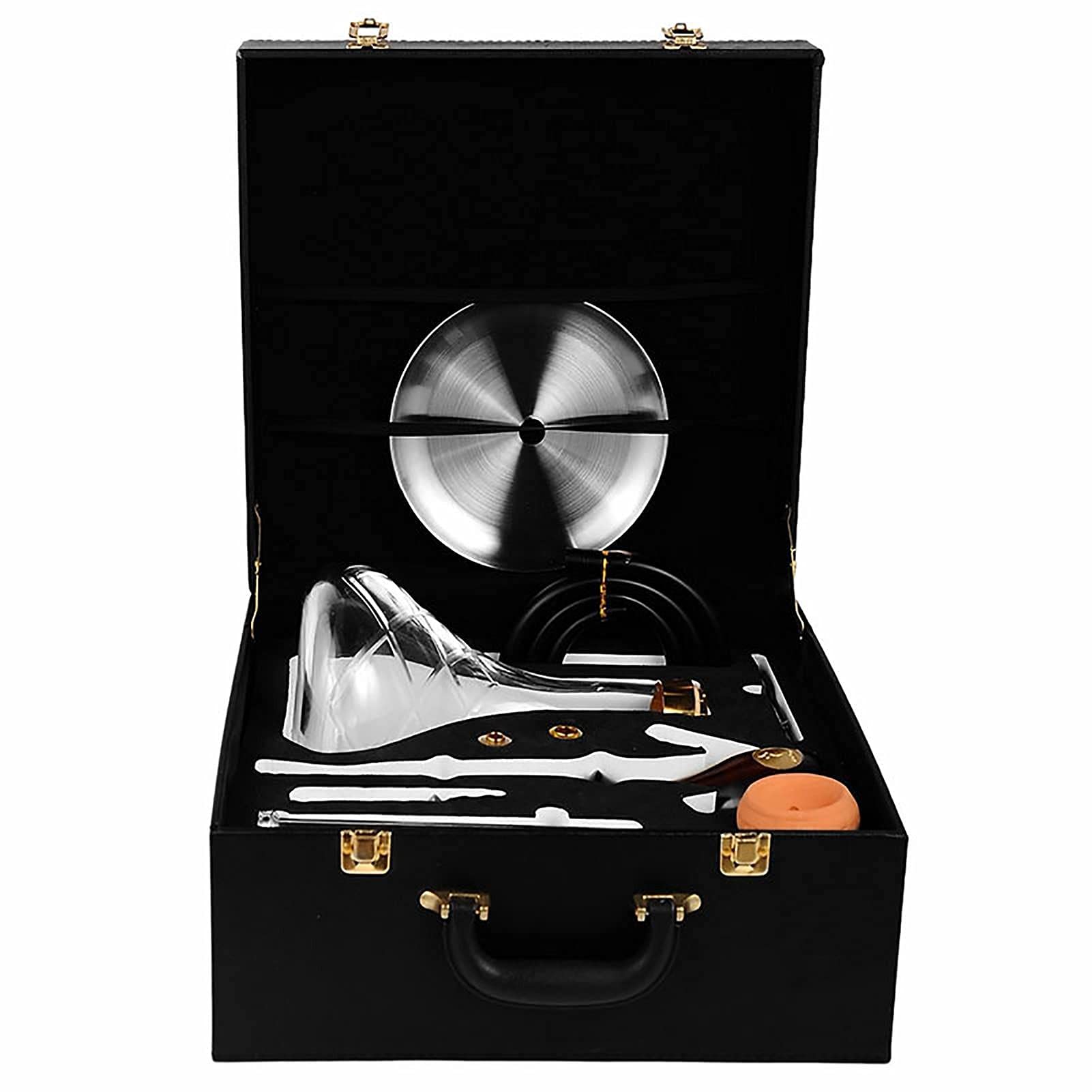 Ensemble De Narguilé, Arabia 1 Hose Log Hookah Set Ensemble Complet D'accessoires Narguilé De Haute Qualité Avec Base En Verre Un Cadeau Pour Vos Parents Et Amis