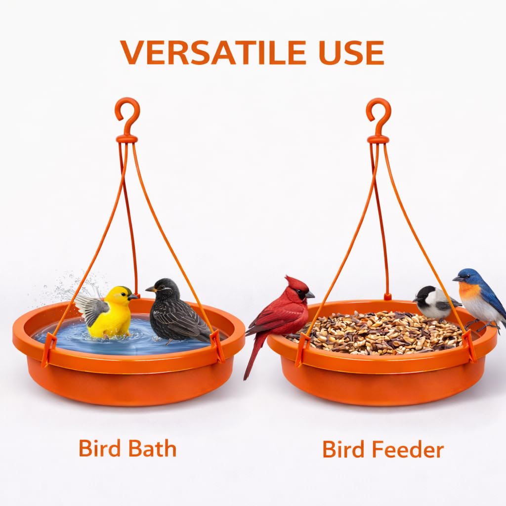 2 Bird Feeders & Bath - Balcony Garden -7