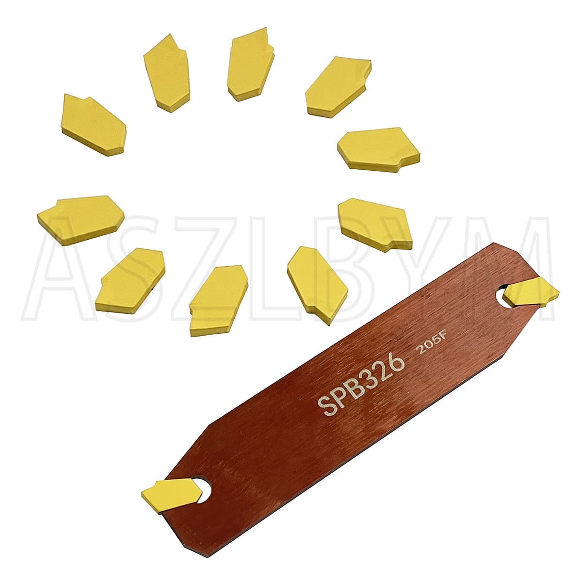 Utensili per tornio scanalati SPB26-3, inserto di taglio tornio CNC SPB Grooving Cut-Off Tool con 12 pezzi SP300 inserti in metallo duro e 1pc SMBB1626 scanalatura piastra lama di separazione