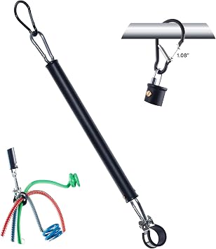 Heavy Duty 16 Single Tender Spring Kit, Tender Spring Assembly with Hanger Bracket, Tender Spring with Plastic Sleeves Assembly for 3-in-1 ABS Air Lines Semi Trucks Tractors Trailers