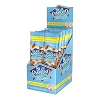 Vista 4 de Blue Diamond Almonds, Low Sodium, Lightly Salted Flavored Snack Nuts, Single Serve Bags (1.5 Oz. Tubes, Pack of 12)
