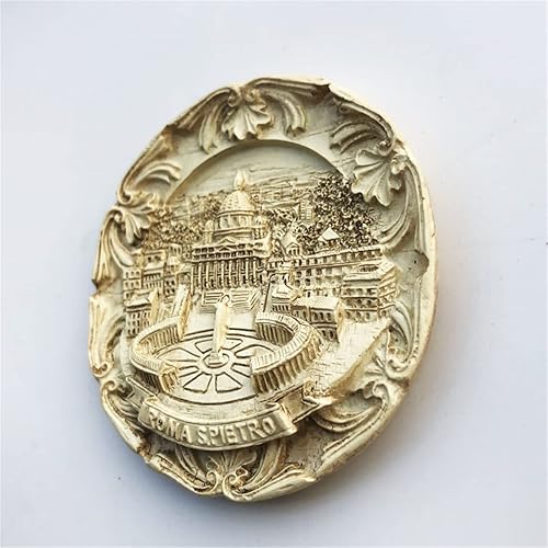 Miniatura 4 de Roma Italia 3D St.Pietro - Imán para nevera, regalo de recuerdo, resina hecha a mano, imán de nevera Roma, colección de decoración para el hogar y