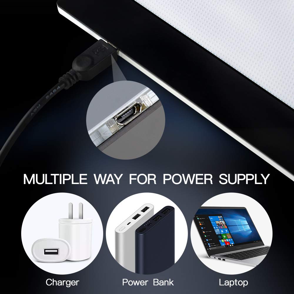 Light Box Drawing, A4 Light Box LED Copy Board Drawing Light Pad with