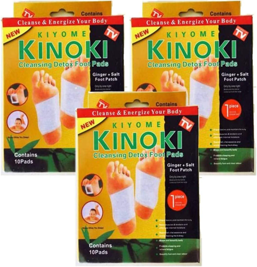 Adhesive Body and Foot Patch to Detox||Organic Natural ingredients|Cleansing Detox Foot Pads Toxins Stress Relief||30 Relief toxin Foot Pads And 30 Adhesive Sheets|| pack of 3 box ||