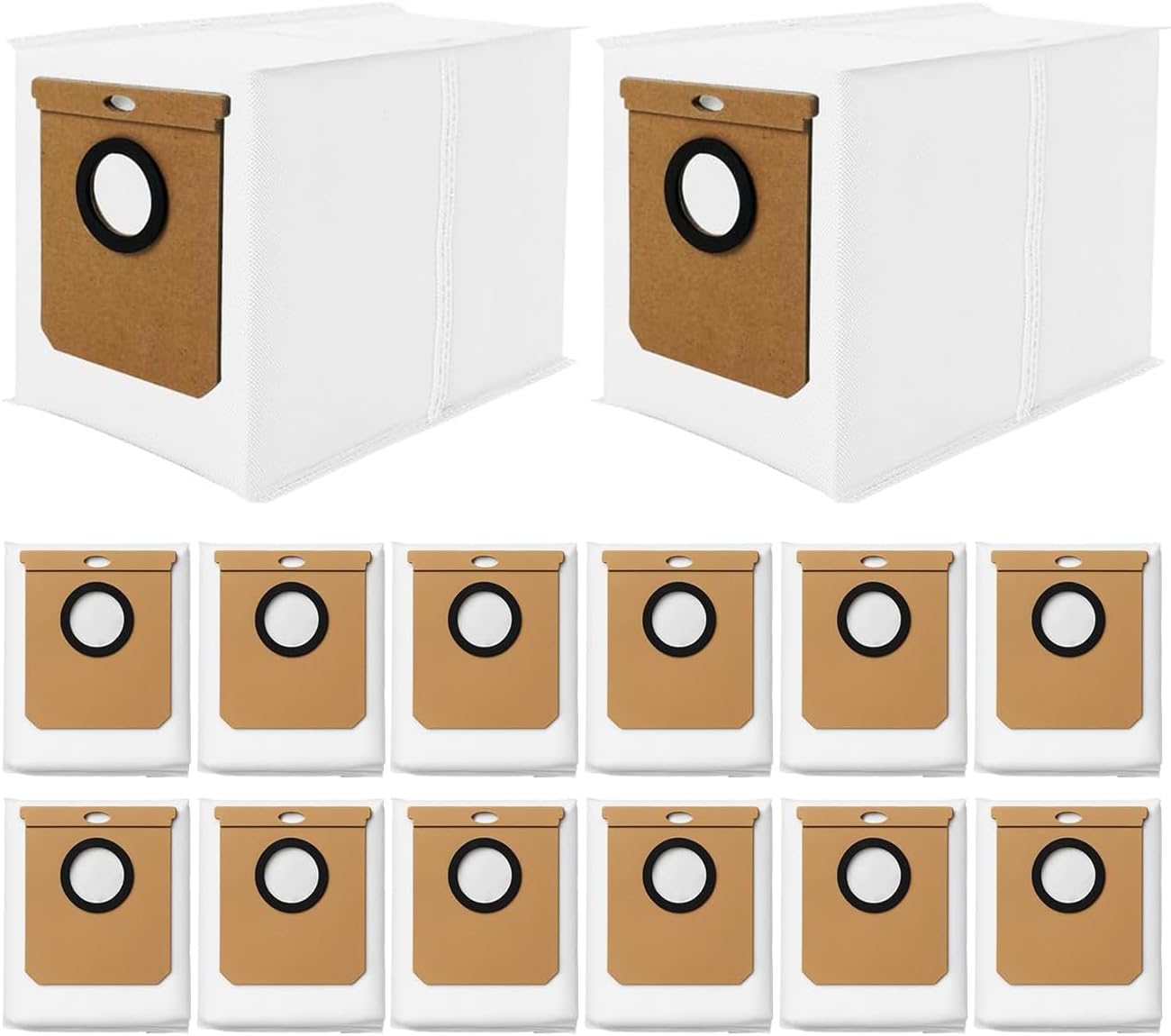 14 Pack Vacuum Bags for Eufy L60 / L60 SES / L50/ L50 SES Robot Vacuums,for Haier H9+, Conga Home 10000, 8090 Ultra, 9090 AI Vacuum Cleaner