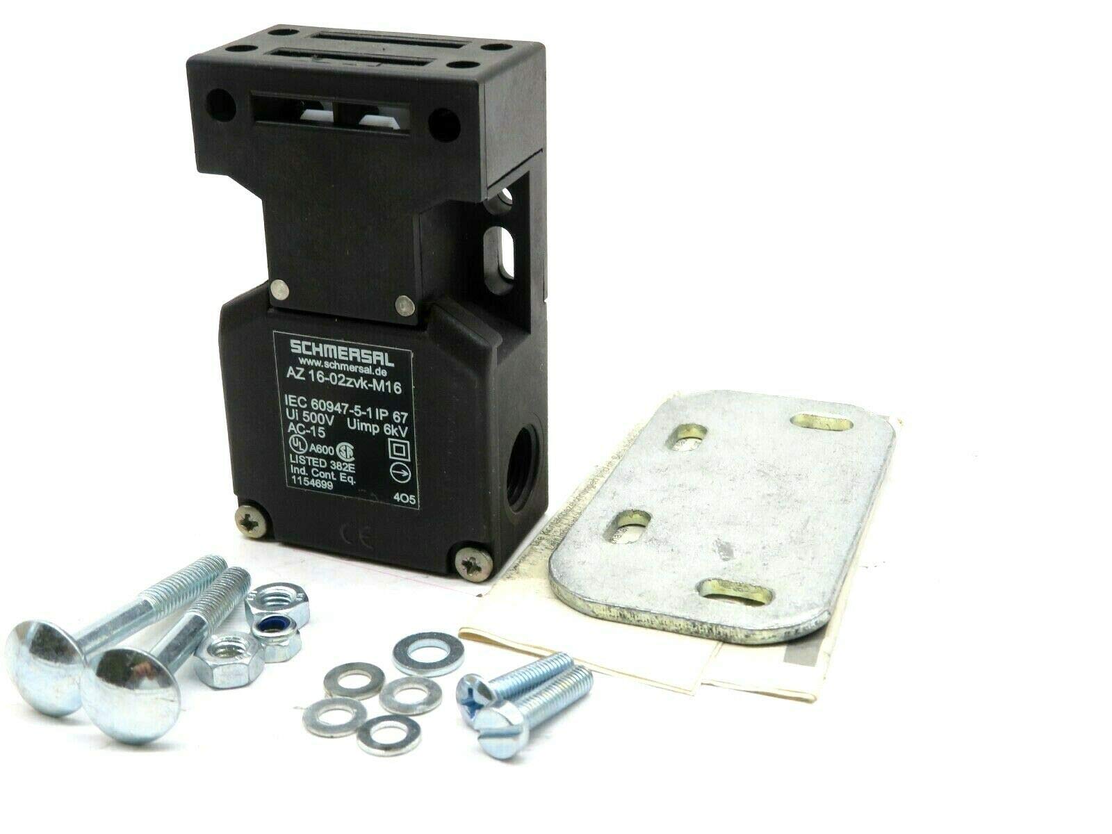 SCHMERSAL, 101154699, Az16-02Zvk-M16 Safety Interlock Switch 2Nc