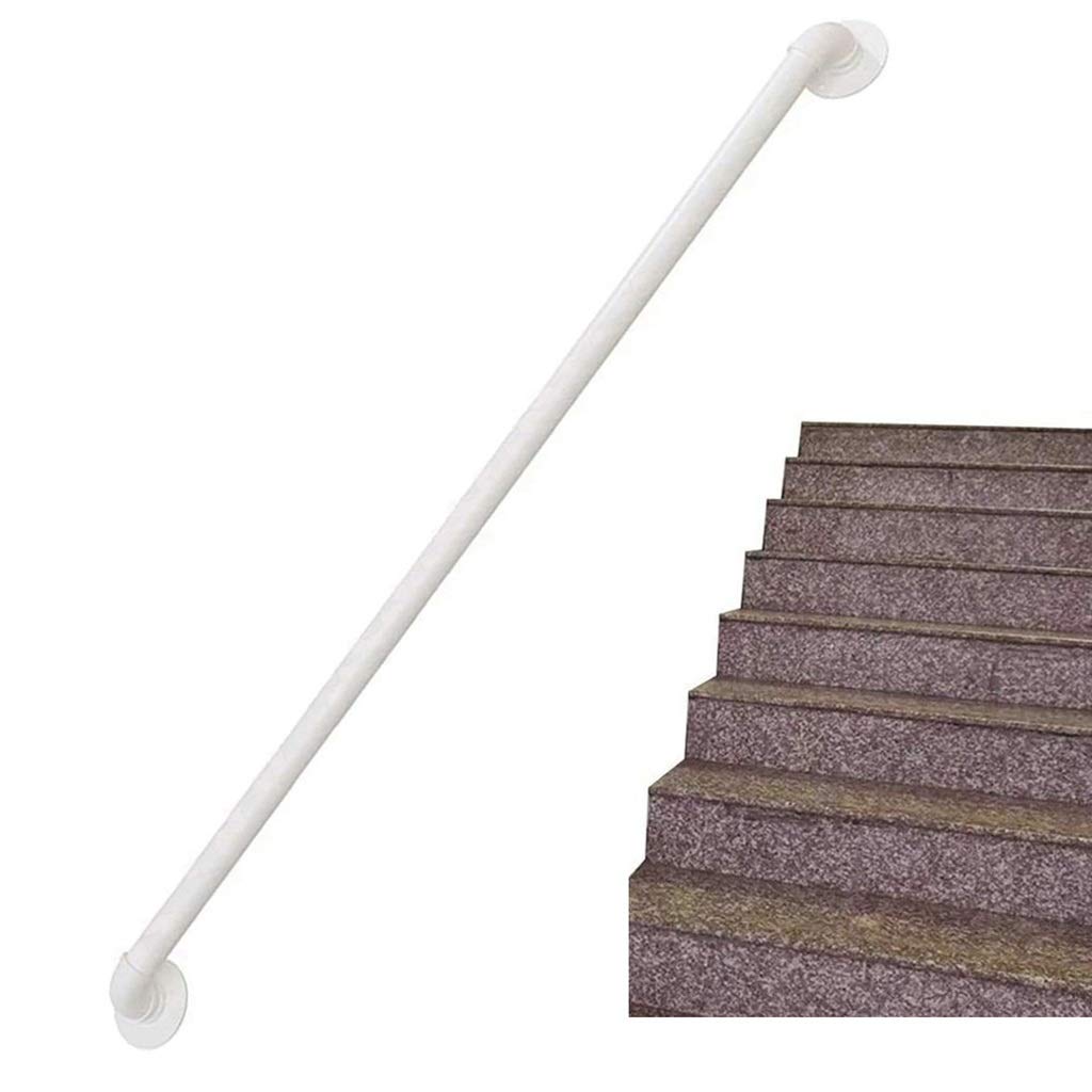 Main courante d'escalier en fer blanc de 4ft avec support mural 200kg