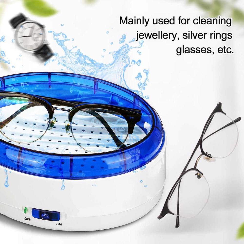 Máquinas de limpieza ， Limpiador ultrasónico de agua eléctrico for collares, pendientes, pulseras, dentaduras postizas, gafas y joyas.