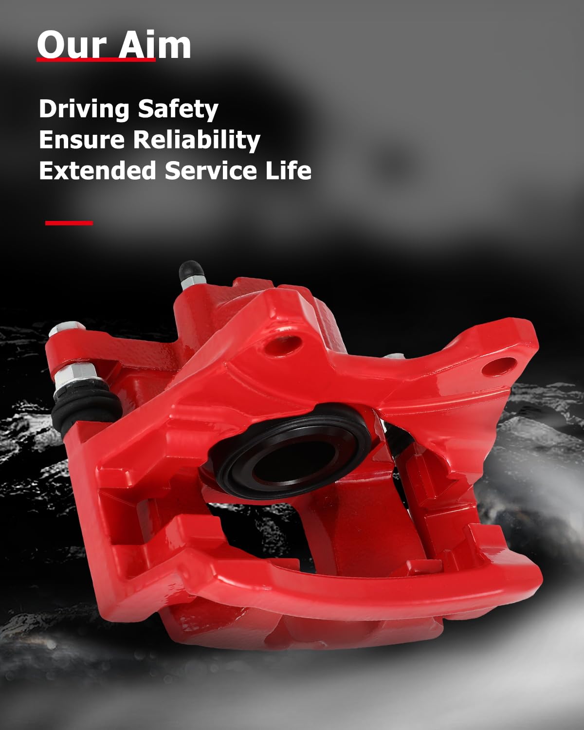 cciyu 18B5046 Rear Left Brake Caliper With Bracket For Dodge Nitro 2007-2011 For Jeep Liberty 2008-2012 For Jeep Wrangler 2007-2017 For Jeep Wrangler JK 2018