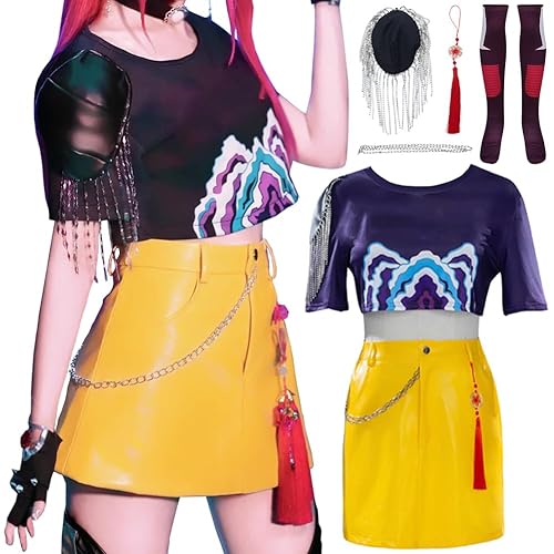 Women Costume Movie Uniform Outfit With Socks Halloween Full Set