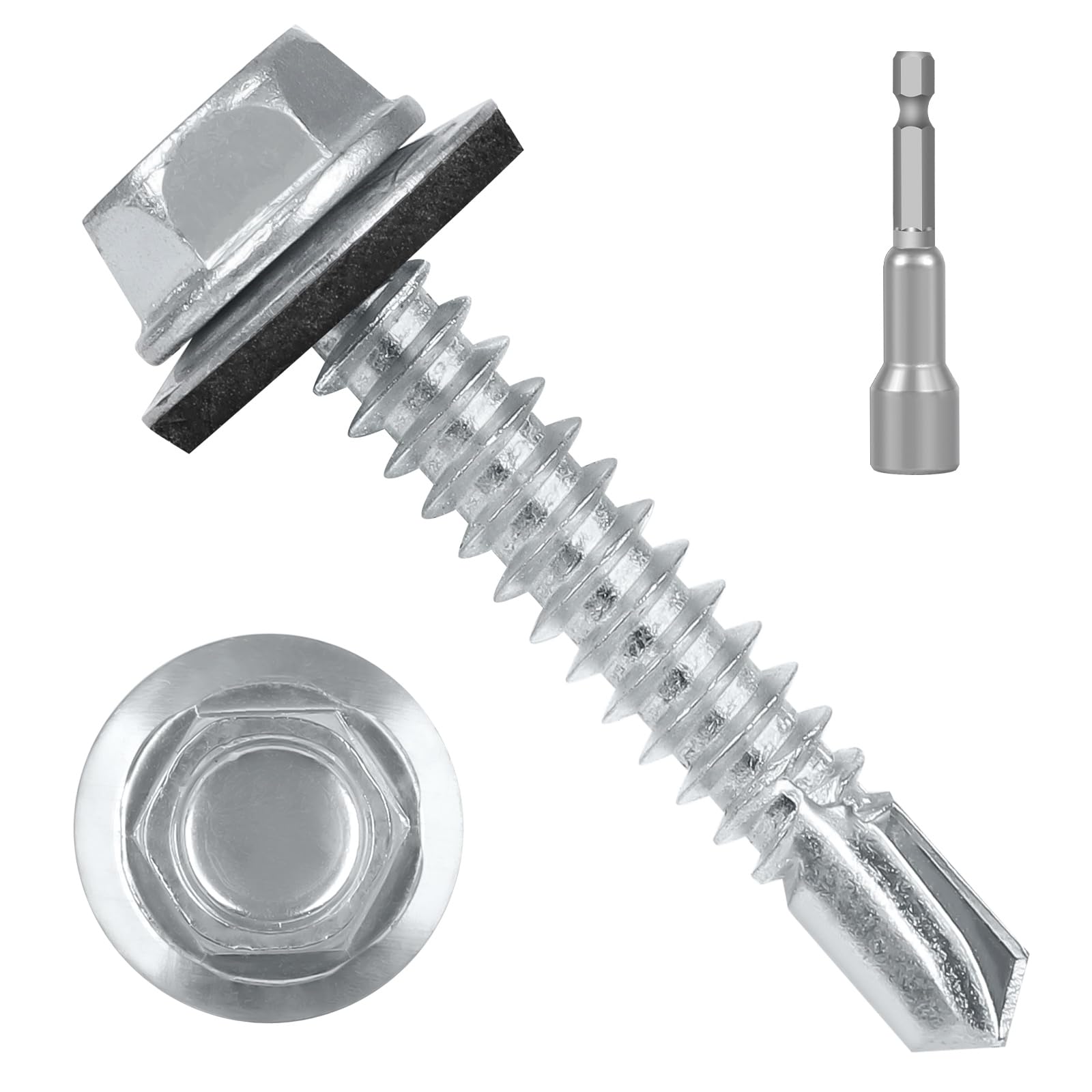 Metal Roofing Screws - 50 Pack #10 Self Drilling -9