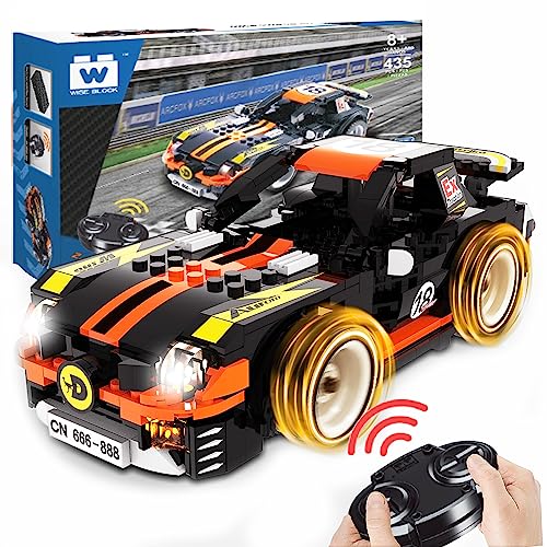 Building Toys - Stem Toys Compatible With Lego For Kids Age 8+ - 435 Pcs Building Kits Remote Control Car - Rc Cars Birthday Gifts For Kids - Wise Block Rc Sport Car (389054A) #TOP2