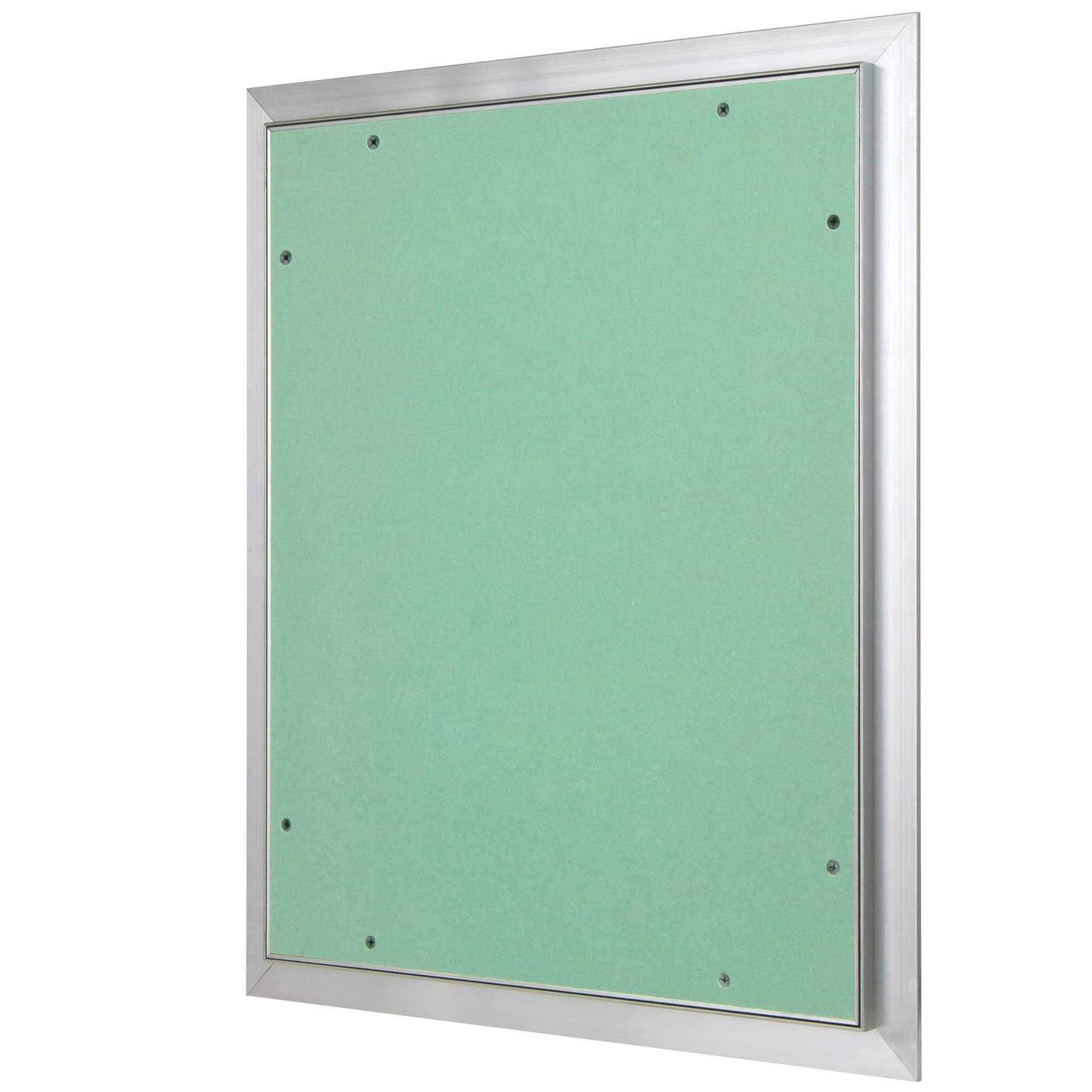 Revisionsklappe Trockenbau 400 x 500 mm – Revisionstür - Wartungsklappe mit 12,5 mm imprägnierter GK-Einlage und Druckverschluss – aus korrosionsbeständigem Aluminium – befliesbar – MW multi werkzeug