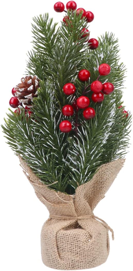 YYZKYTO Fake Red Berries De Christmas Table Ornaments Decor Artificial Poinsettia Plants Fake Red Berries Berry Decorate Party Props for Christmas Little Vacation Commemoration Day