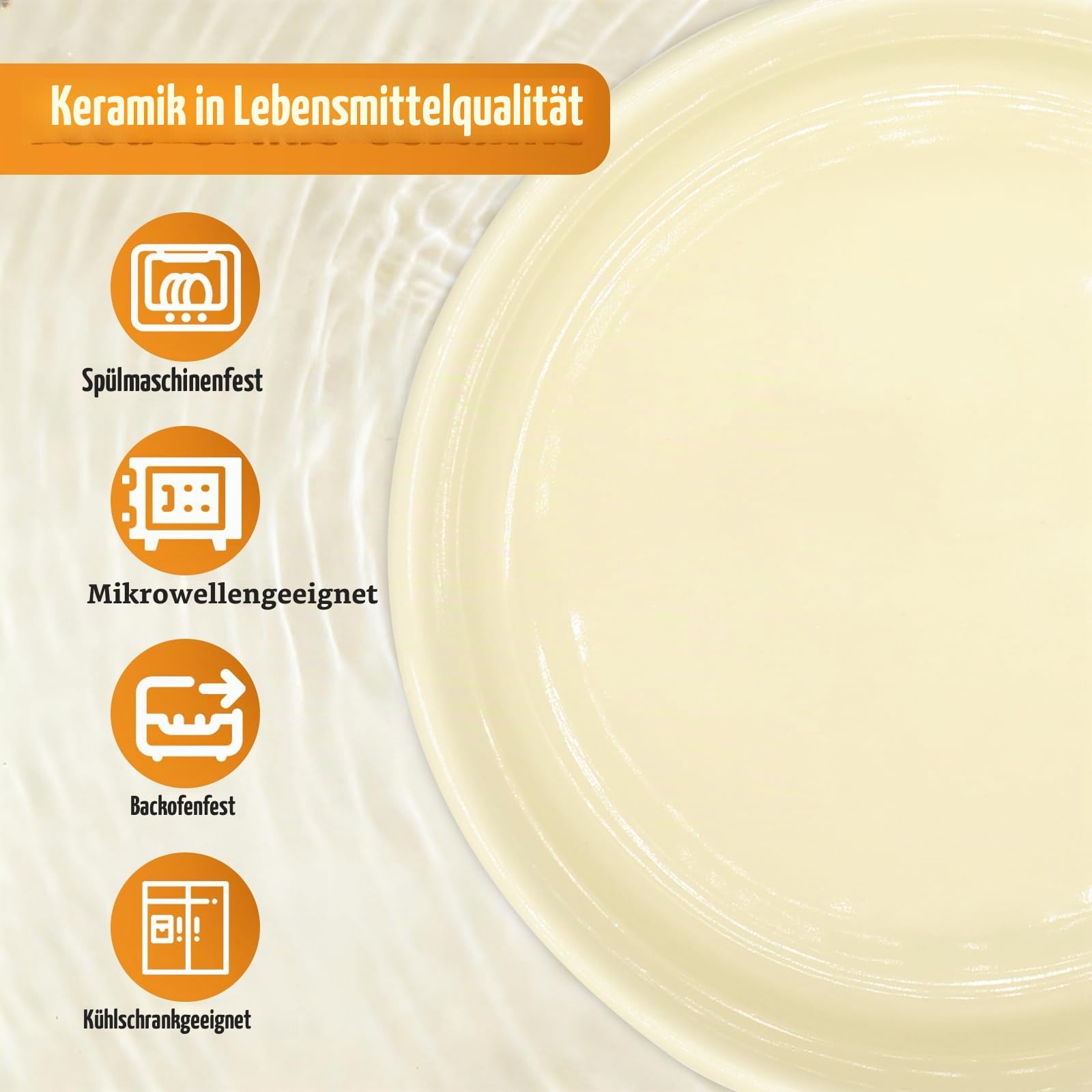 Erhöhter Keramik Hundenapf Set 2×850 ml Ø15,5 cm, Doppelnapf mit Holzständer rutschfest, Futternapf & Wassernapf spülmaschinenfest und mikrowellengeeignet, für kleine und mittelgroße Hunde & Katzen
