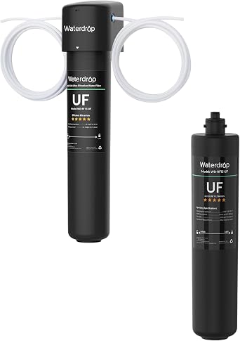 Waterdrop 15UC-UF 0.01m Inline Water Filter and RF15-UF Replacement