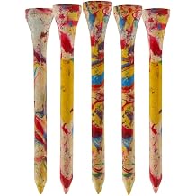 TH Golf 100 PCS Bamboo Golf Tees | Multiple Colours & Sizes | Castle Golf Tees | Standard Golf Tees | Eco Friendly & Sustainable Bamboo Golf Tees
