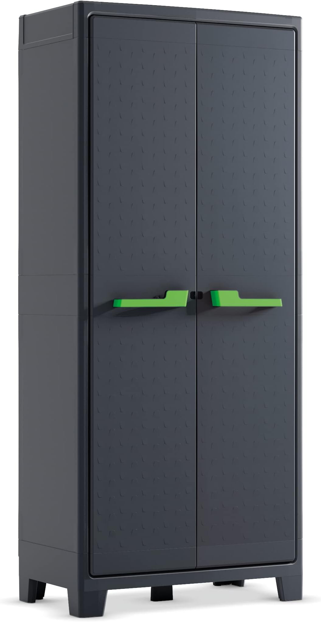 'Kis Height Plastic Cupboard Moby Pack of 1, Anthracite Grey 9760100 0708 01