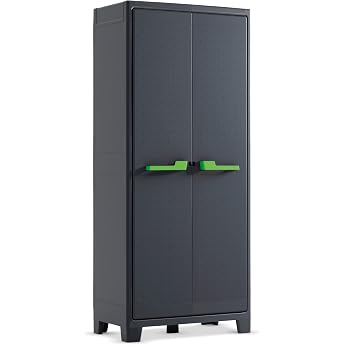 Kis Moby 9760100 0708 01 Plastic Cupboard Tall 1 Piece Anthracite Grey