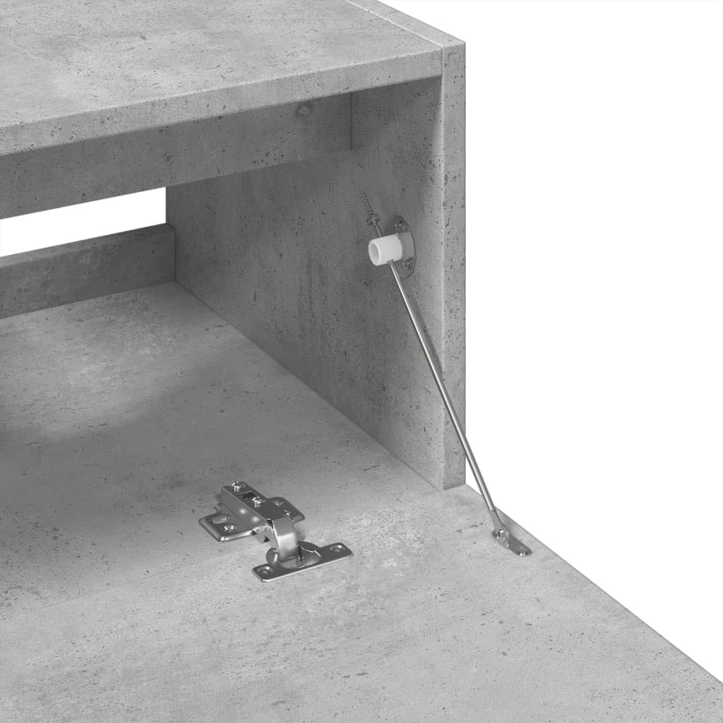 Homgoday Szafka do przechowywania szafka podłogowa do łazienki szafka podłogowa szafka do przechowywania półka do sypialni biurowej, szafka pod umywalkę szary beton 59 x 37 x 59 cm z płyty wiórowej