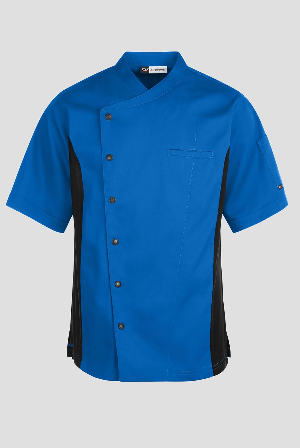 ChefUniforms.com Men's 2-Pocket Chef Coat - Mesh Panels - Image 6