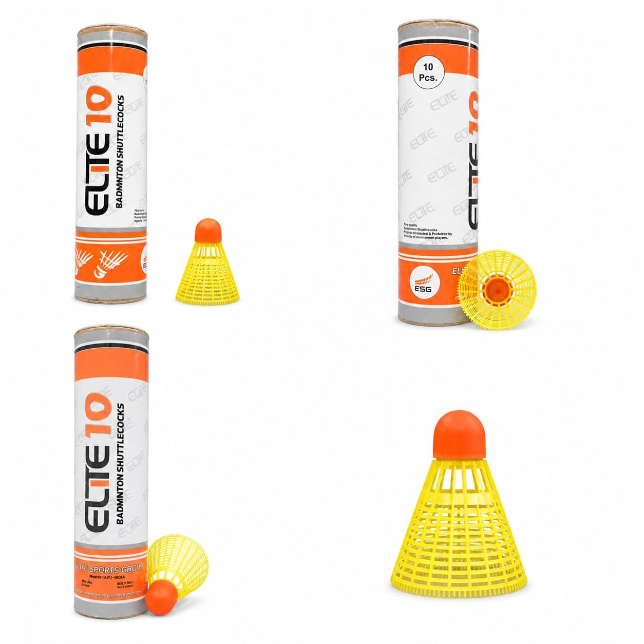 Plastic Badminton Shuttlecock Pack of 10 | Durable Nylon Shuttlecocks for Indoor & Outdoor Badminton Practice | Training Birdies for Beginners & Daily Play-picture-23