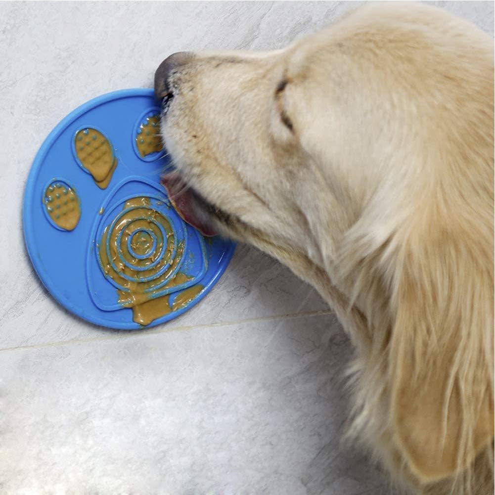 Dog Bath Lick Mat Pad, 2Pcs Dog Washing Distraction Device, Pet Slow Feeder Dog Mat with Suction for Easy and Fun Shower Pet Bathing Grooming Training