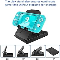 Vista 4 de Kit de accesorios para Nintendo Switch Lite Paquete de accesorios YOOWA con funda de transporte, funda protectora, paquete de 2 protectores