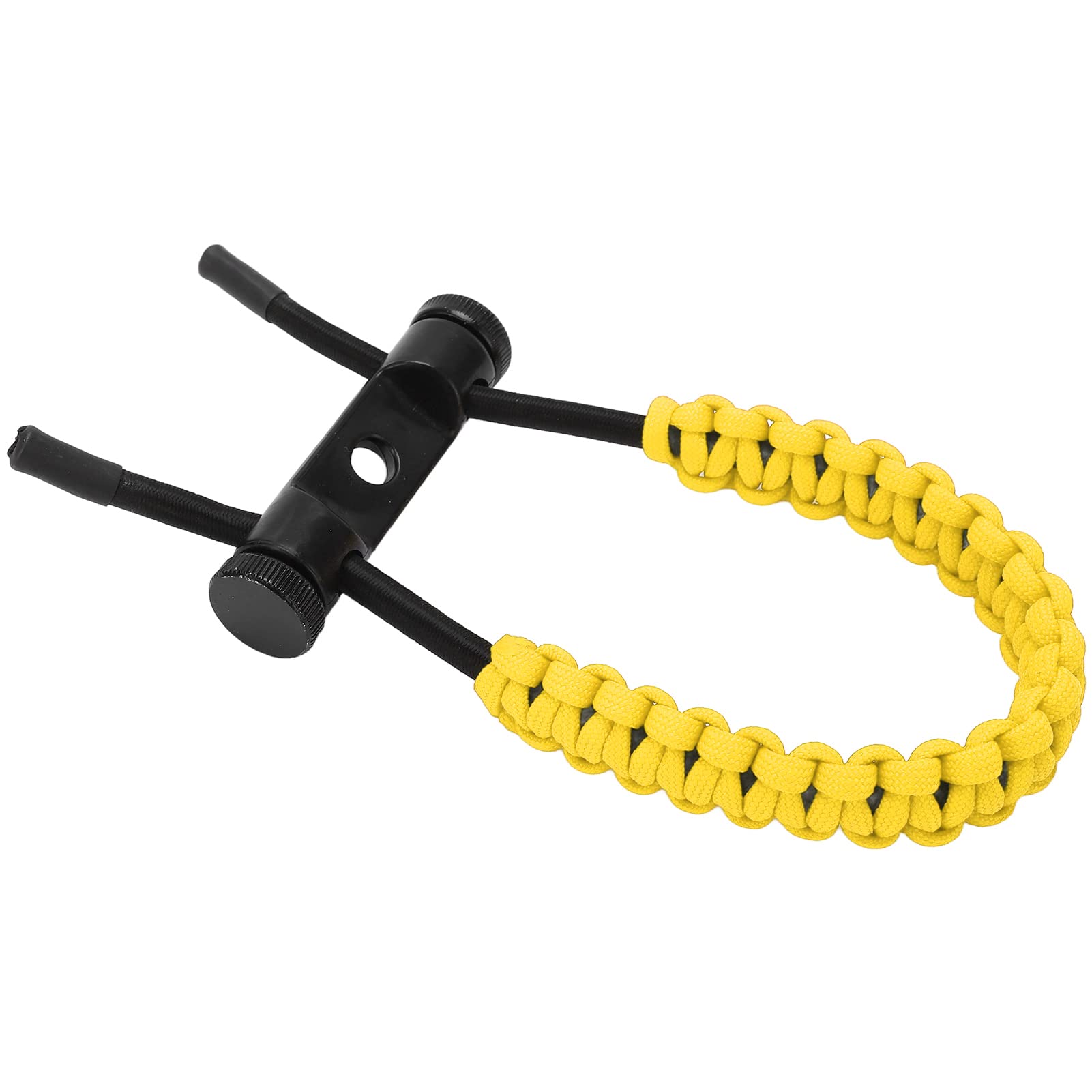 Élingues de Poignet D'arc à Poulies, Corde de Cordon de Dragonne Durable Réglable, Tresse de Dragonne de Chasse pour L'exercice D'entraînement, élingues de Poignet D'arc de Tir à L'arc(Jaune)