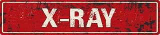 X-RAY Red Grunge Style Rustic Vintage Look 8" Wide Magnet for use on Any Steel Surface
