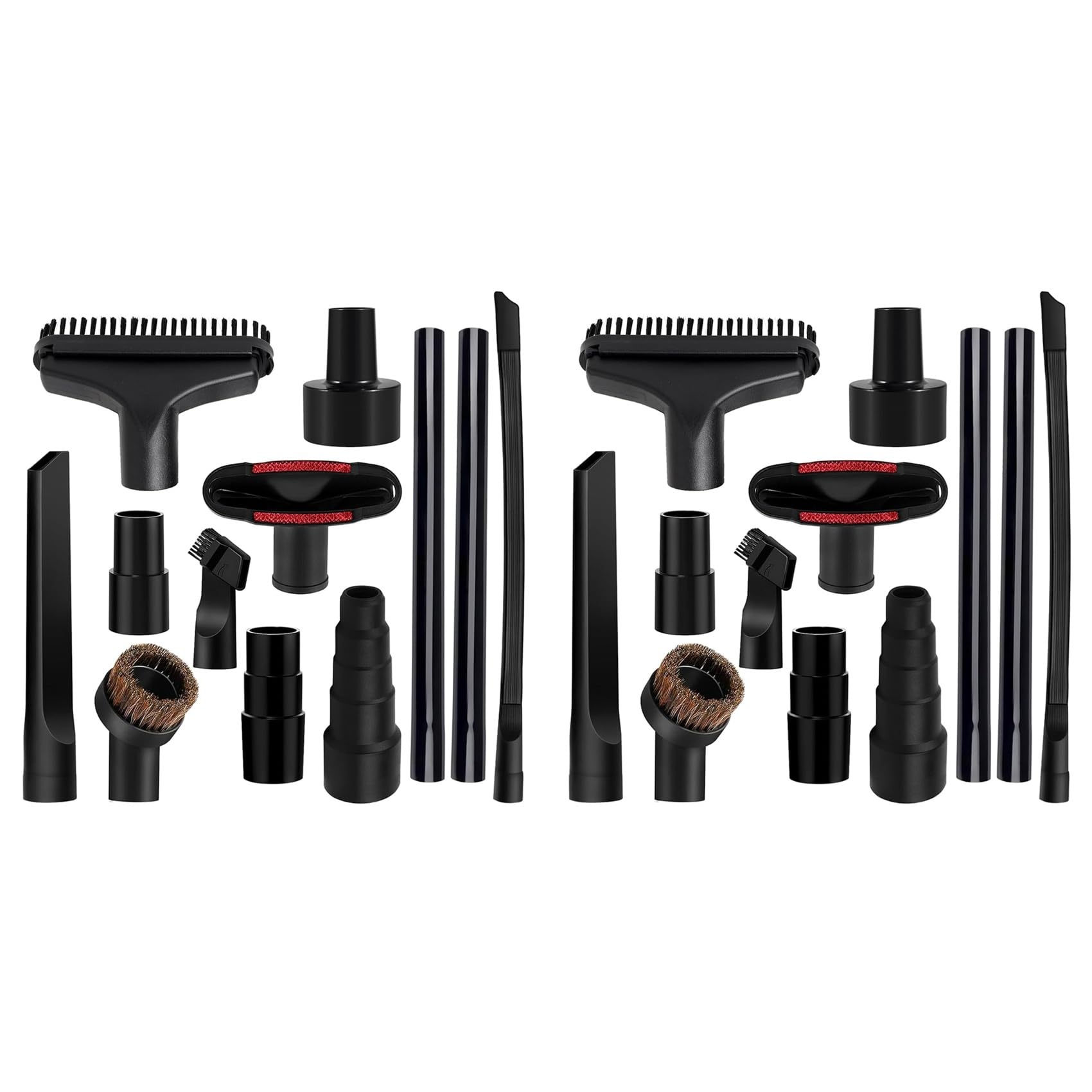 Hndhbfgrt 24PCS Universal Vacuum Attachments 1-1/4In Vacuum Cleaners Accessories Brush Extension Wand Nozzle Crevice Tool Wet Dry