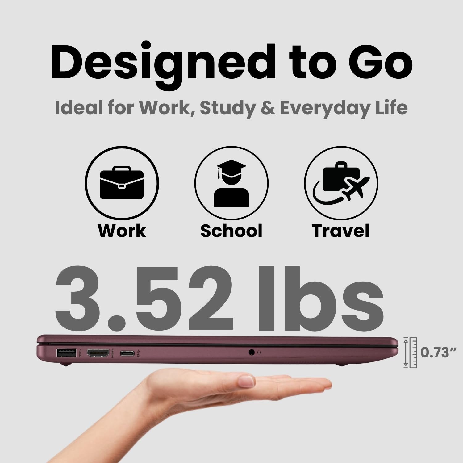 HP 15.6" Business Laptop with Microsoft 365 • 2026 Edition • Intel 4-Core N100 CPU • 1.1TB Storage (1TB OneDrive + 128GB UFS) • 32GB RAM • Windows 11 • w/o Mouse