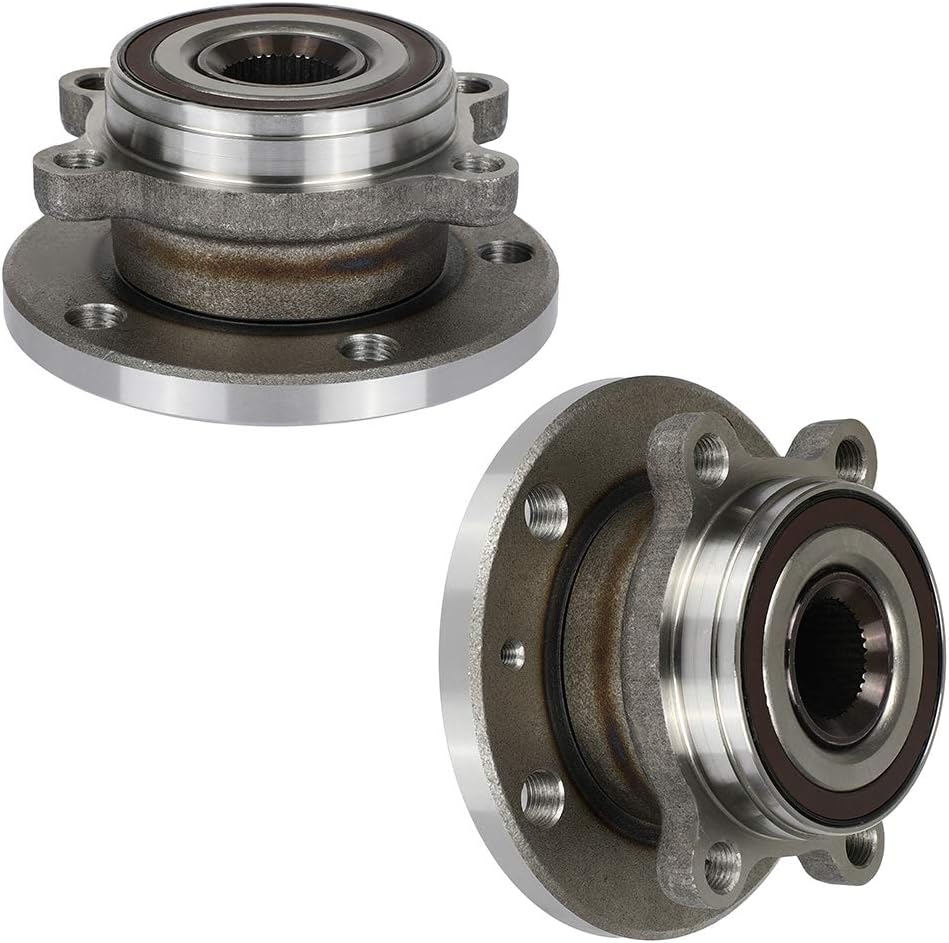 2Pcs Front Rear Wheel Hub Bearing Assembly with 5 Lugs 513253 Compatible for 2009-2017 for CC 2006-2013 for A3