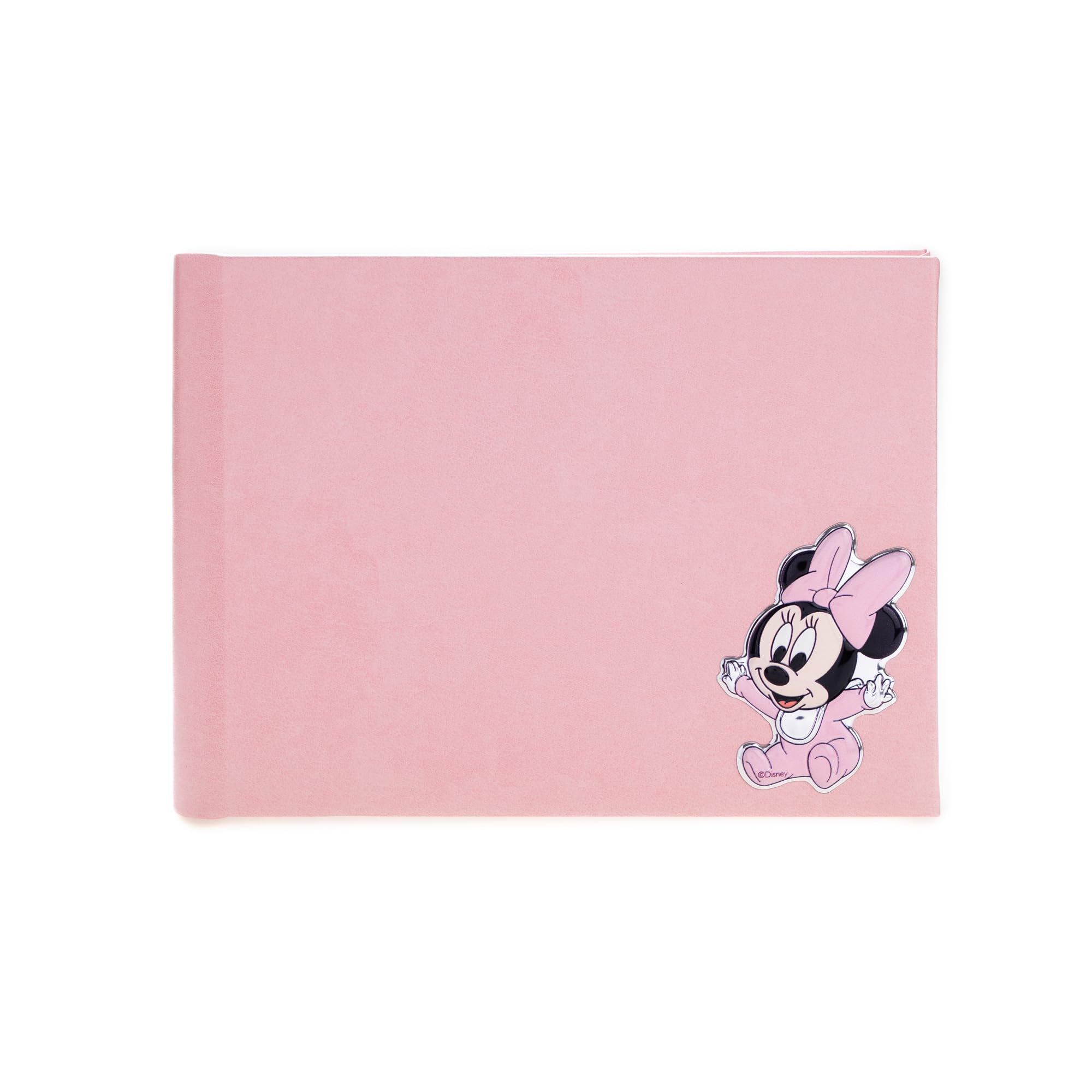 VALENTI & CO. Photo Album for Children - Minnie Mouse, Baby Girl, 22 x 15 x 4 cm, Silver