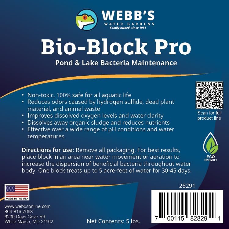 Webb's Bio-Block Pro 5 lbs. for Large Ponds & Lakes