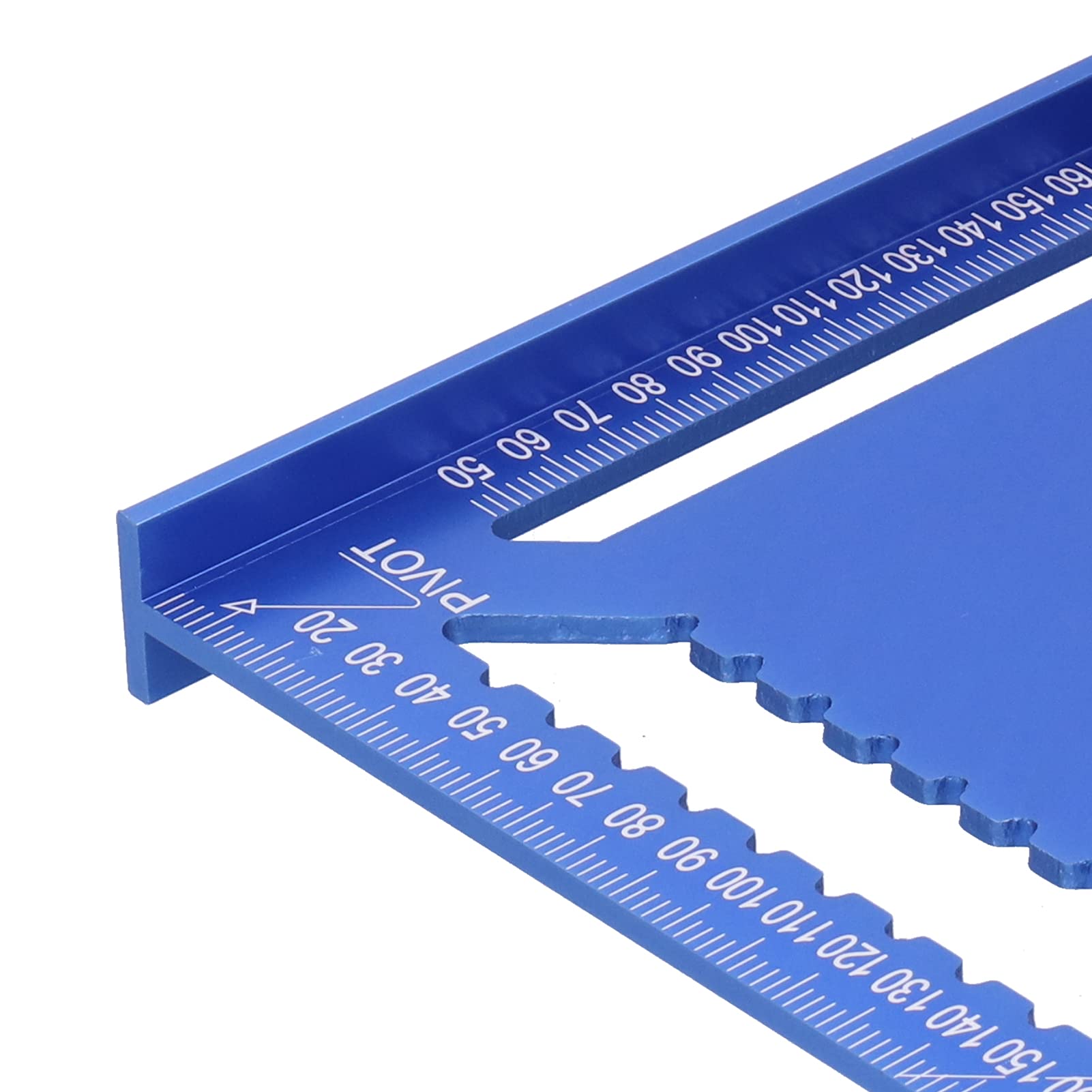 Lineal, Dreieckiges Winkellineal, quadratisch, 30,5 cm, Holzbearbeitungs-Layoutlehre aus Aluminiumlegierung