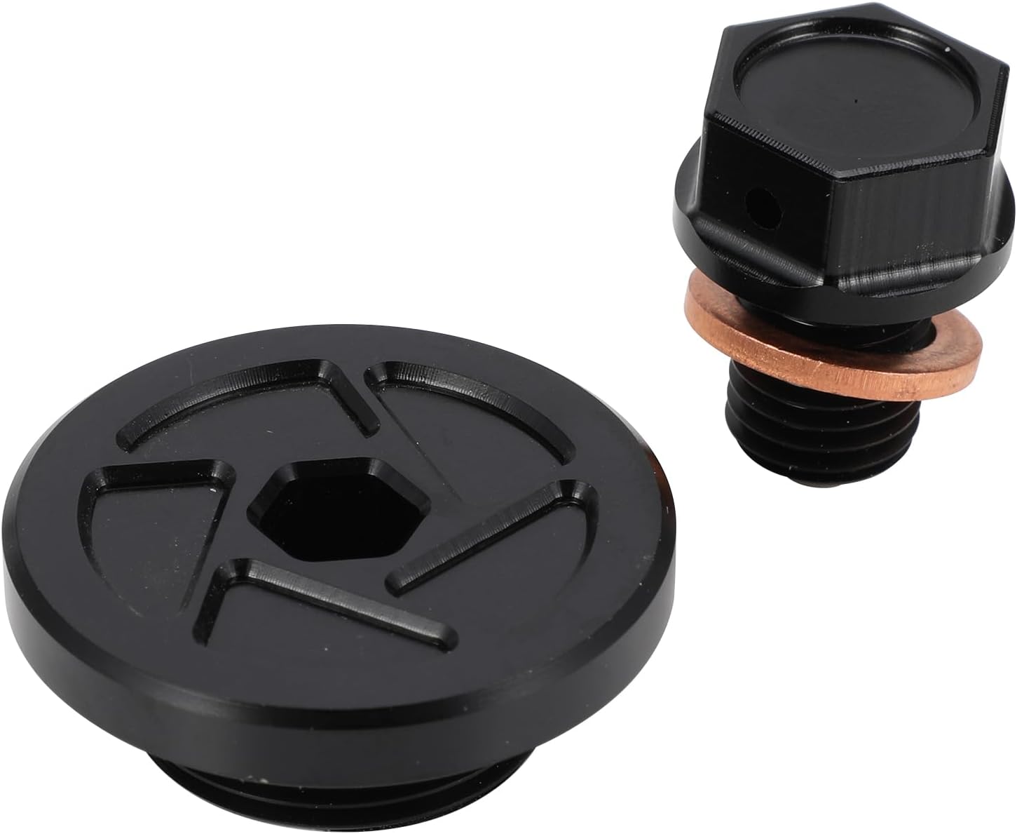 Dirt Bike Engine Plug, Engine Timing Bolts for KLX110/140, Black
