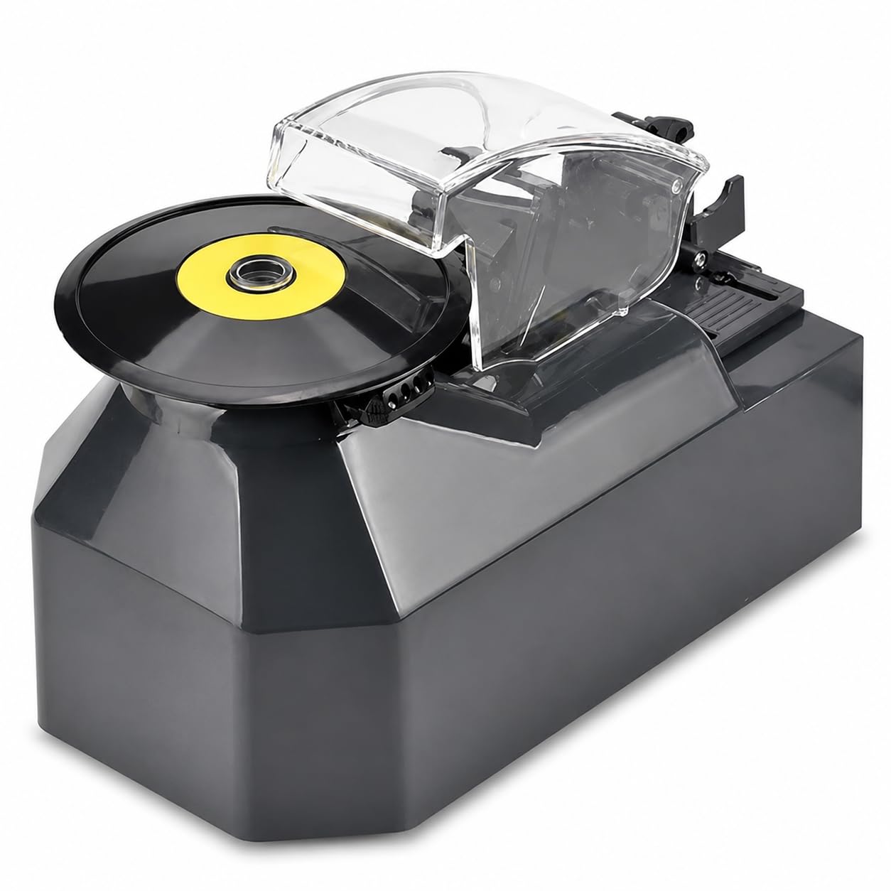 BOOZXCV Electric Tape, Automatic Rotary Tape Dispenser for 5-25mm Tape, 10-60mm Cutting Length, Ideal for Office Packaging and Wrapping